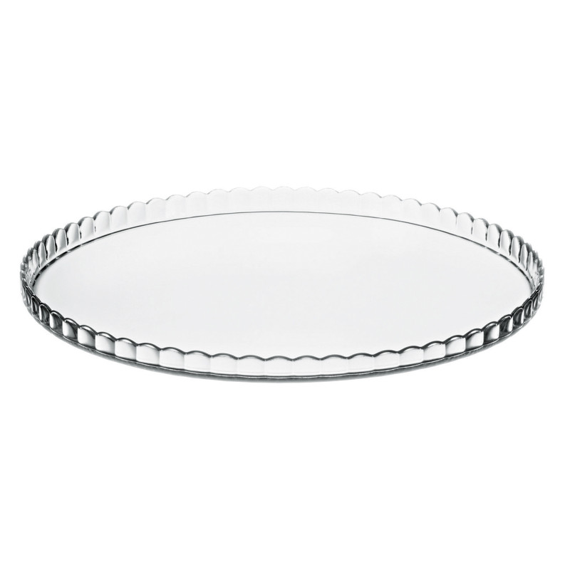 PLAT A TARTE 32,2CM BAS VERRE TRANSPARENT