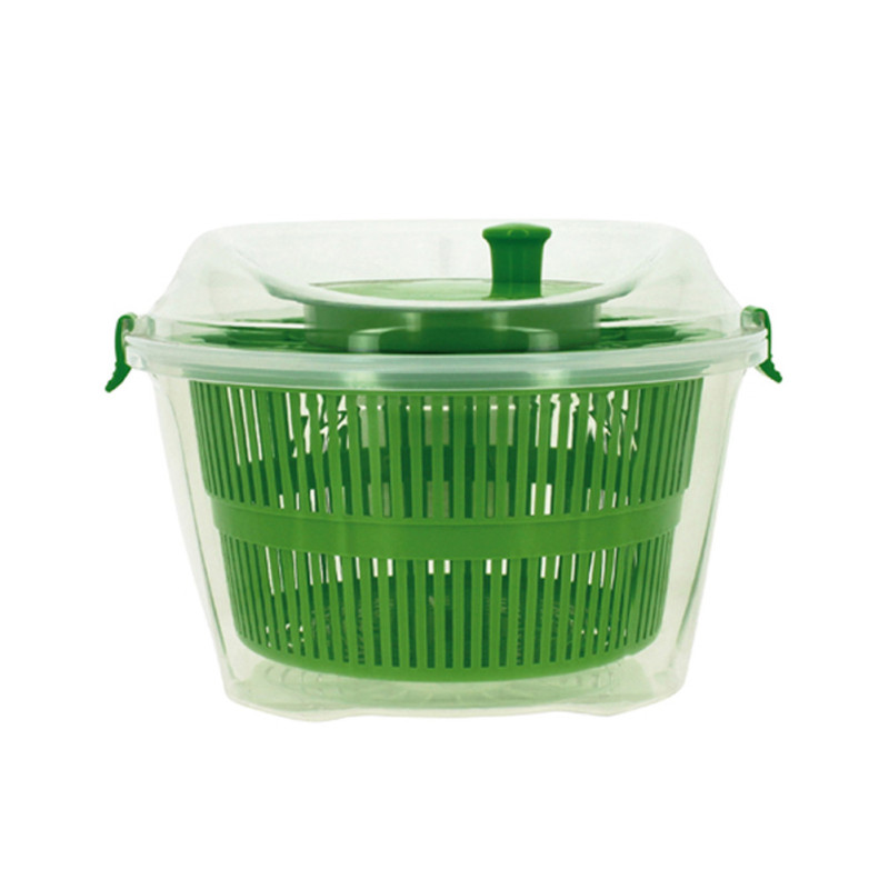 ESSOREUSE À SALADE 2EN1 25CM EN PLASTIQUE VERT