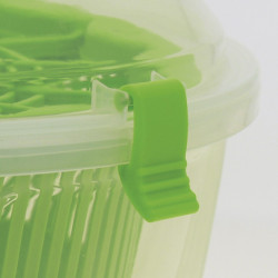 ESSOREUSE À SALADE 2EN1 25CM EN PLASTIQUE VERT
