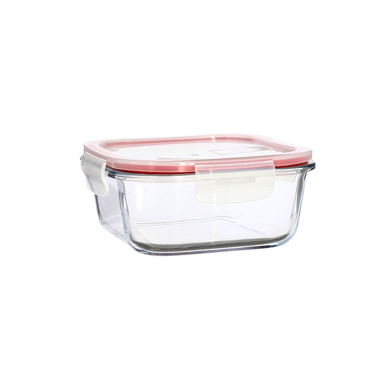BOITE HERMÉTIQUE CARRÉE + COUVERCLE 800ML CLÉMENTINE