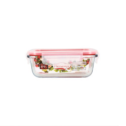 BOITE HERMÉTIQUE RECTANGULAIRE +COUVERCLE 370ML CLÉMENTINE
