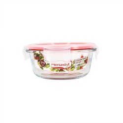 BOITE HERMÉTIQUE RONDE + COUVERCLE 370ML CLÉMENTINE