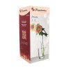 VASE HAUTEUR 26CM FORME BOMBÉE EN VERRE TRANSPARENT