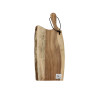 PLANCHE À DÉCOUPER WOOD EN BOIS D'ACACIA 50X20CM AVEC LANIÈRE EN CUIR