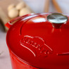 COCOTTE COLETTE RONDE 7L 29CM EN FONTE ÉMAILLÉE ROUGE
