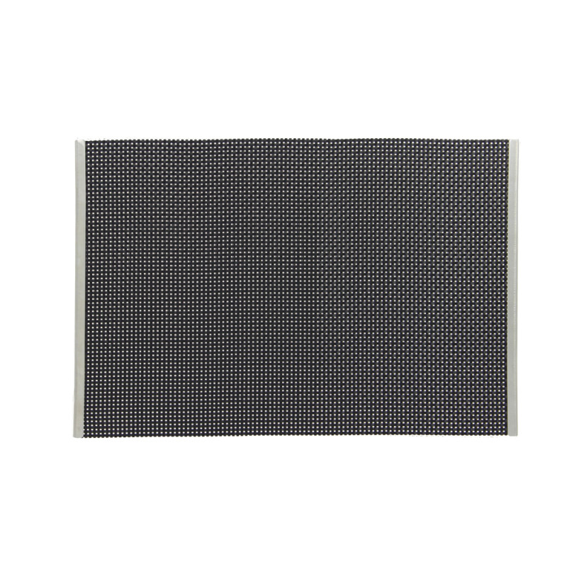 SET TABLE 45X30CM  VINYL ACIER STYLE NOIR