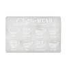 SET DE TABLE COFFEE 43.5X28.5CM EN PEVA BLANC