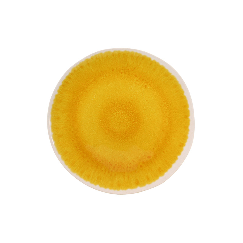 ASSIETTE PLATE KUWAE 27.5CM EN MÉLAMINE JAUNE