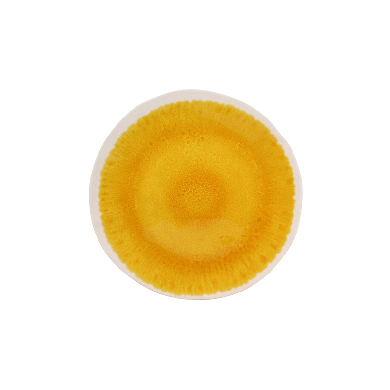 ASSIETTE DESSERT KUWAE 23CM EN MÉLAMINE JAUNE