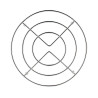 DESSOUS DE PLAT ROND MÉTAL FIL Ø 20CM