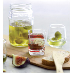 LOT DE 6 VERRINES 8CL EN VERRE MODÈLE DELICE
