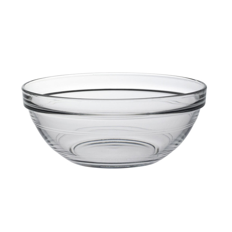SALADIER GIGOGNE EMPILABLE 17CM EN VERRE TREMPÉ TRANSPARENT