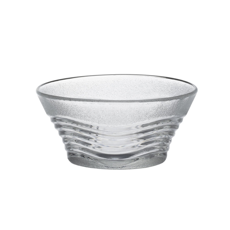 COUPELLE ONDINE DE 11CM EN VERRE TRANSPARENT