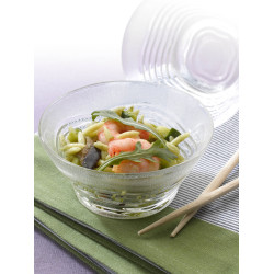 COUPELLE ONDINE DE 11CM EN VERRE TRANSPARENT