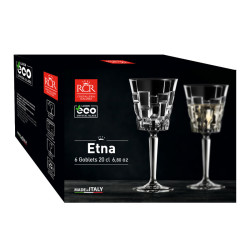 BOITE DE 6 VERRES A PIED ETNA CALICE 3 20CL