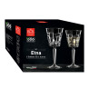 BOITE DE 6 VERRES A PIED ETNA CALICE 3 20CL
