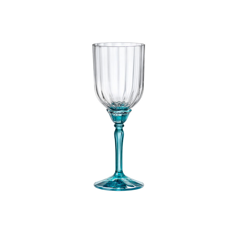 VERRE A PIED VIN FLORIAN 24.5CL BLUE
