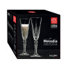 BOITE DE 6 FLUTE CHAMPAGNE MELODIA CALICE 16CL