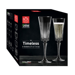 BOITE DE 6 FLÛTES CALICE TIMELESS 21CL