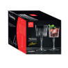 BOITE DE 4 VERRES A PIED COCKTAIL 50CL EN CRISTALLIN