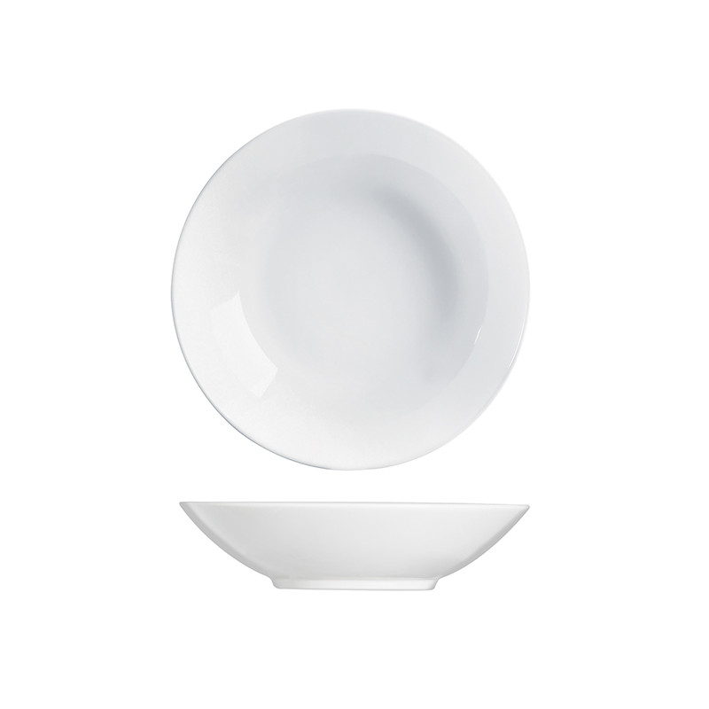 ASSIETTE CALOTTE ÉVOLUTIONS BLANCHE 20CM 78CL