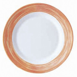 ASSIETTE PLATE BRUSH ORANGE 15,5CM