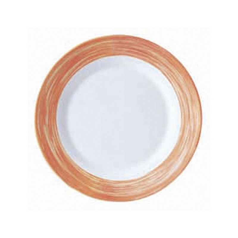 ASSIETTE PLATE BRUSH ORANGE 15,5CL