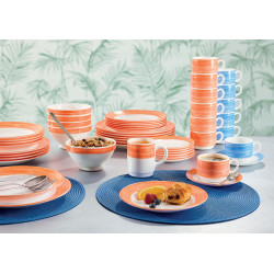 ASSIETTE DESSERT BRUSH ORANGE 19,5CM