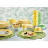 ASSIETTE CREUSE BRUSH JAUNE 22,5CM