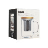 TISANIÈRE GUSTAVE EN VERRE BOROSILICATE  450 ML