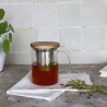 TISANIÈRE GUSTAVE EN VERRE BOROSILICATE  450 ML