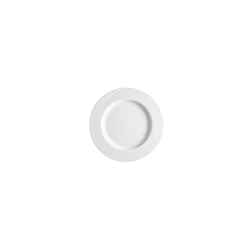 ASSIETTE PLATE AMBASSADOR EN PORCELAINE BLANC