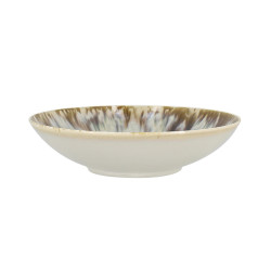 ASSIETTE CREUSE MAKA EN PORCELAINE 21CM