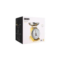 BALANCE MÉCANIQUE EN ACIER INOXYDABLE JAUNE 5KG GRADUATION 20G