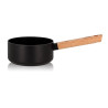 CASSEROLE ECTOR INDUCTION EN ALUMINIUM ET MANCHE EN BOIS 16 CM