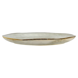 ASSIETTE PLATE BORAL 27.5CM EN GRÈS BEIGE CLAIR
