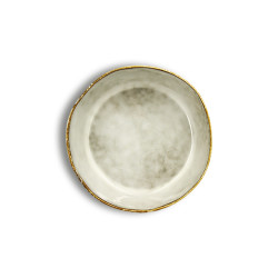 ASSIETTE COUPE BORAL 16CM EN GRÈS BEIGE CLAIR
