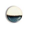 ASSIETTE DESSERT KATANGA 20.5CM EN GRÈS BLEU ET BLANC