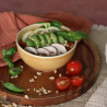 POKE BOWL 12.5CM EN GRÈS OCRE 360 ML