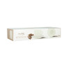 BOITE 6 TASSES+SOUCOUPES METROPOLITAN 20CL EN PORCELAINE BLANCHE