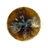 ASSIETTE CREUSE VOLCANO 21CM EN PORCELAINE MARRON