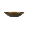 ASSIETTE CREUSE VOLCANO 21CM EN PORCELAINE MARRON