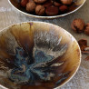ASSIETTE CREUSE VOLCANO 21CM EN PORCELAINE MARRON