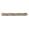 PLAT RECTANGLE VOLCANO 29CM EN PORCELAINE MARRON