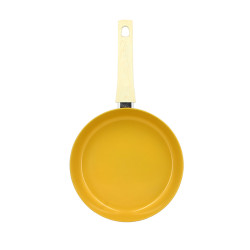 POELE COLORAMA 24CM EN ALUMINIUM RECYCLÉ SAFRAN INDUCTION