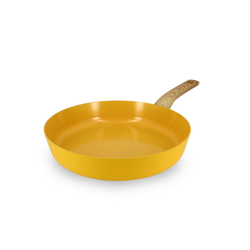 POELE COLORAMA 28CM EN ALUMINIUM RECYCLÉ SAFRAN INDUCTION