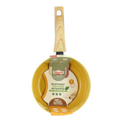 CASSEROLE COLORAMA 20CM EN ALUMINIUM RECYCLÉ SAFRAN INDUCTION