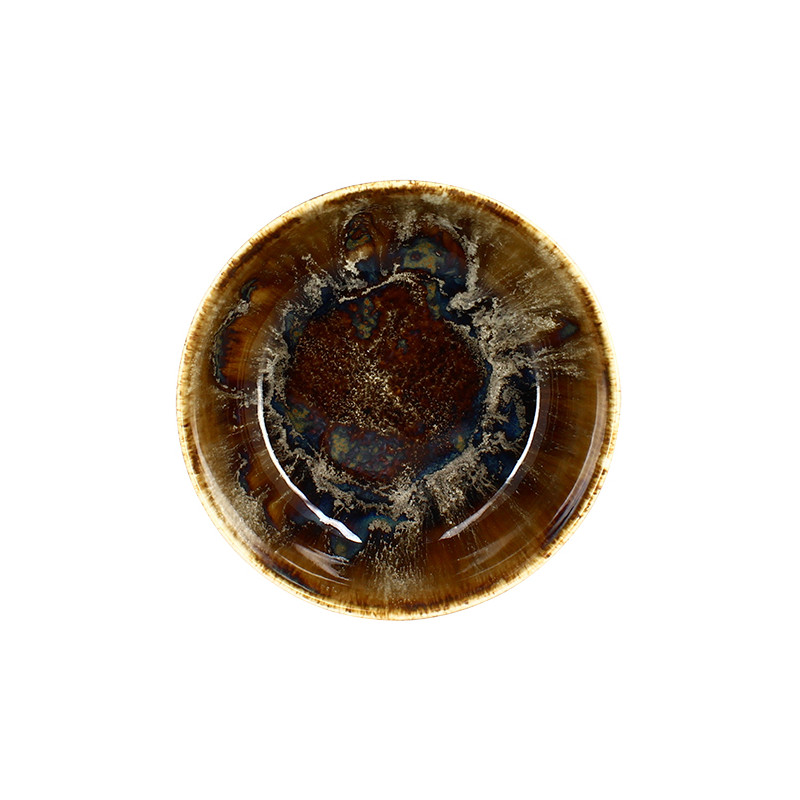 COUPELLE VOLCANO 16CM EN PORCELAINE MARRON