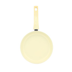 POELE COLORAMA 24CM EN ALUMINIUM RECYCLÉ CRÈME INDUCTION
