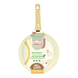 POELE COLORAMA 28CM EN ALUMINIUM RECYCLÉ CRÈME INDUCTION